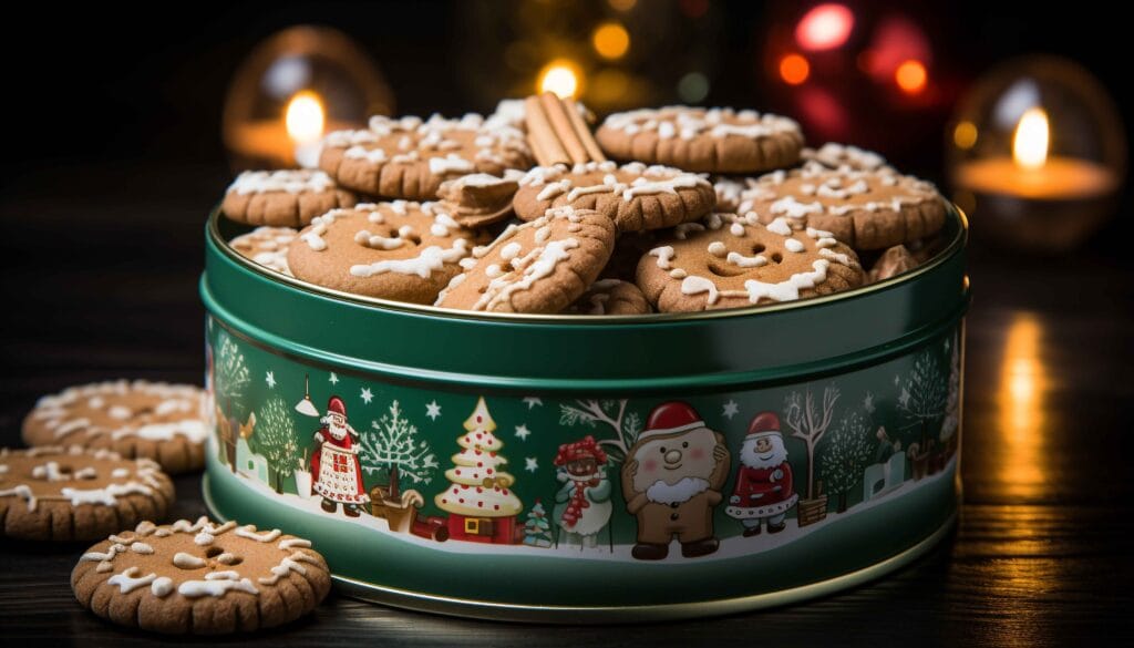 What type of container is best for storing cookies