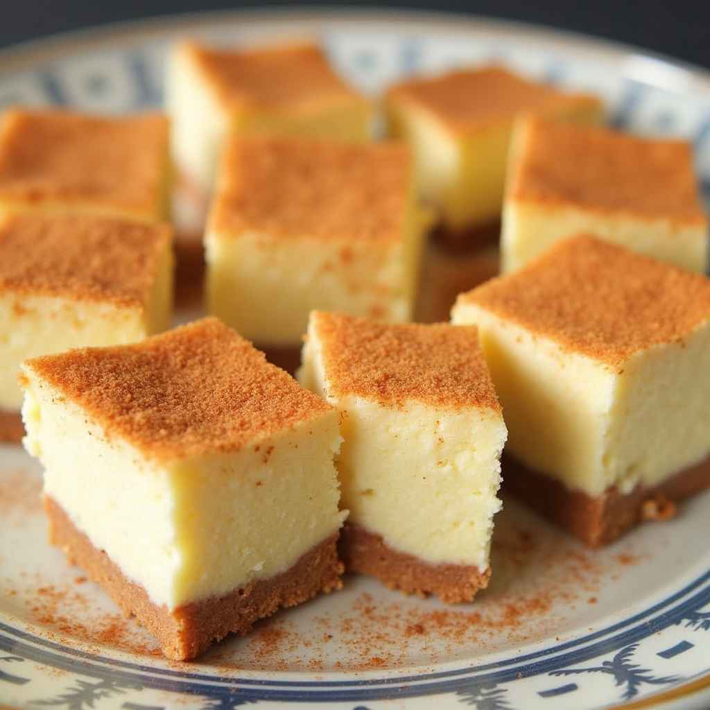 A decorated Mexican cheesecake topped with whipped cream and fresh mango slices.